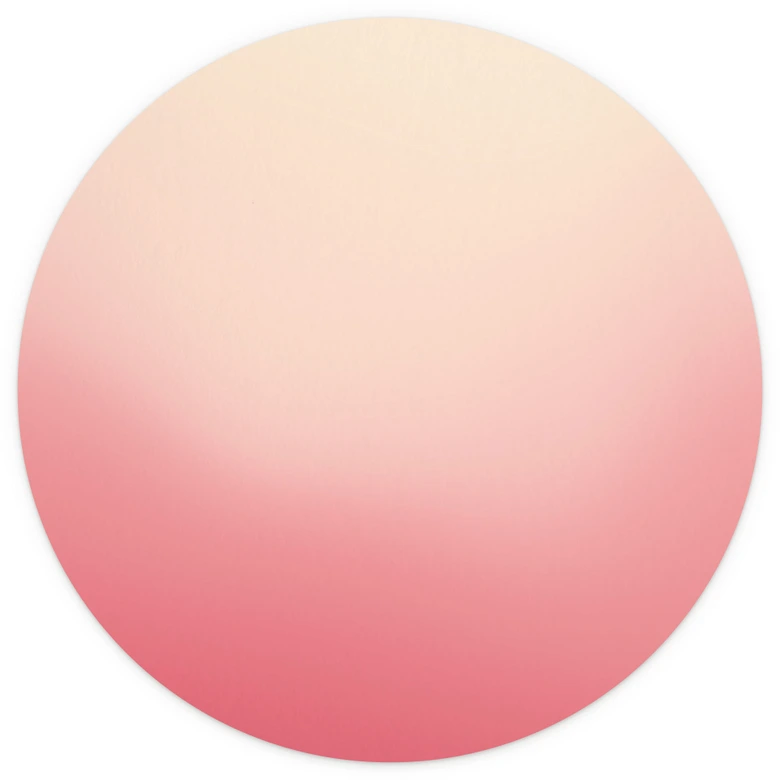 Ombre - Rosa sol - Rund Fototapet - non-woven tapet/självhäftande non-woven tapet 