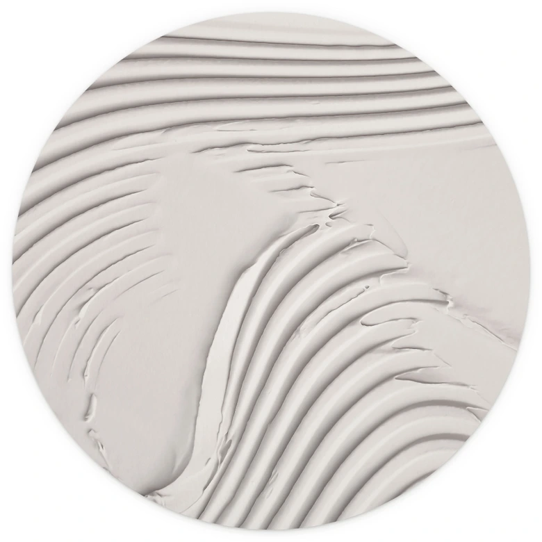 Soft Structures in Beige Wall Mural - Pictufy Studio - Round - non self-adhesive/self-adhesive wallpapers 