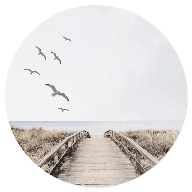 Wandtattoo Blick auf die Ostsee - Rund 