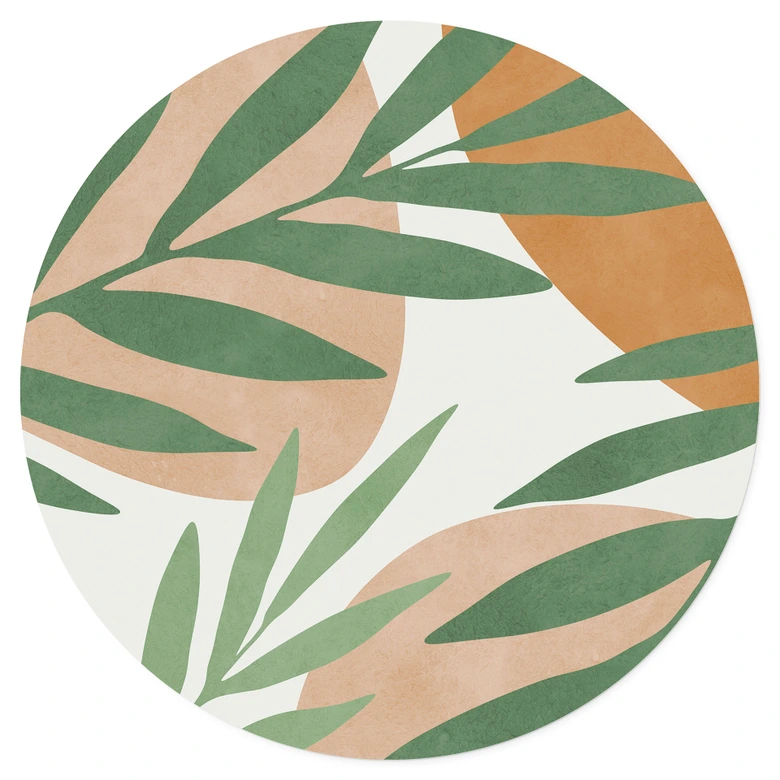 Wandtattoo Abstrakte Zweige im tropischen Look - Costa - Rund 