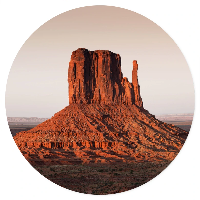 Wandtattoo Felsformation in Monument Valley - Hugonnard - Rund 