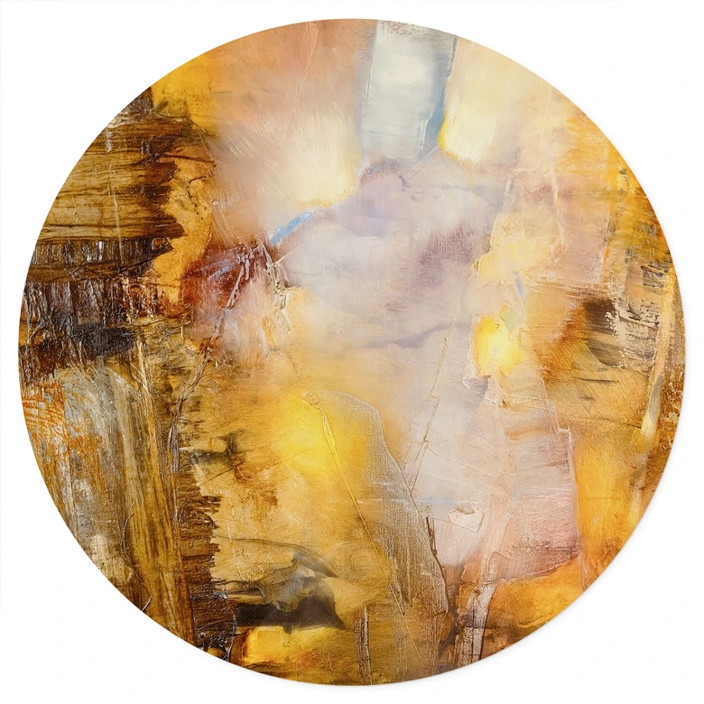 Wall sticker amber light and shadow - Schmucker - Round 