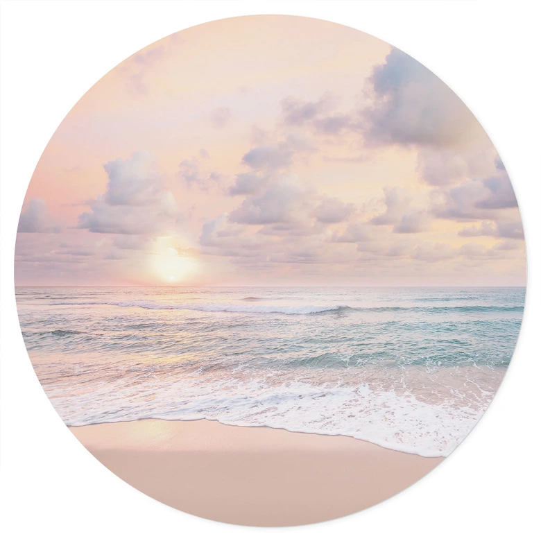 Naklejka na ścianę zachód słońca nad plażą i morzem - Sisi & Seb - Round 