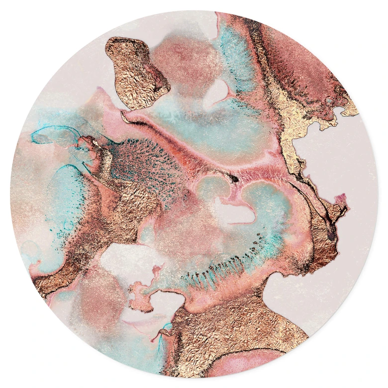 Sticker Mural Fredriksson - Golden ink with nuances in rosé 
