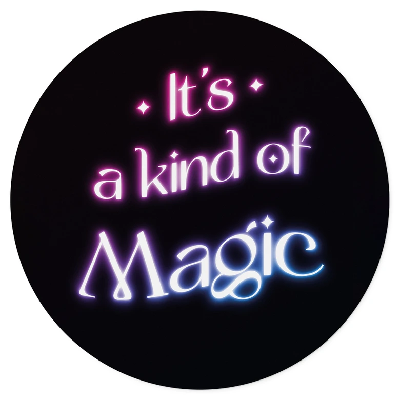 Adesivo murale Songtext - It's a kind of magic 