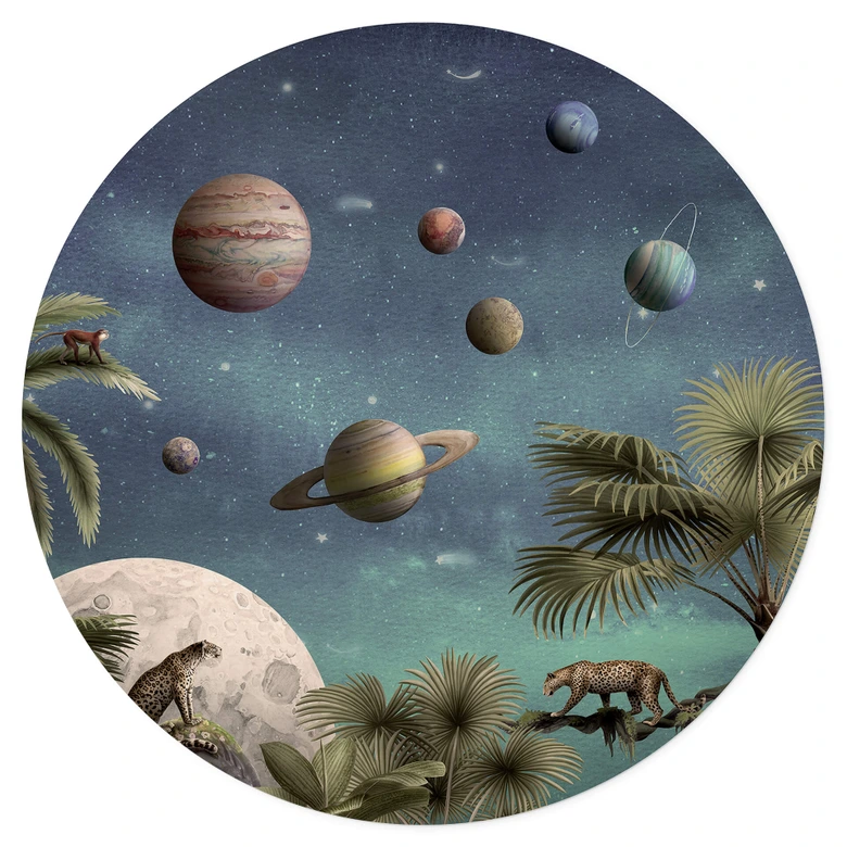 Sticker Mural Kikki Belle - Tropical Fantasy In Space 