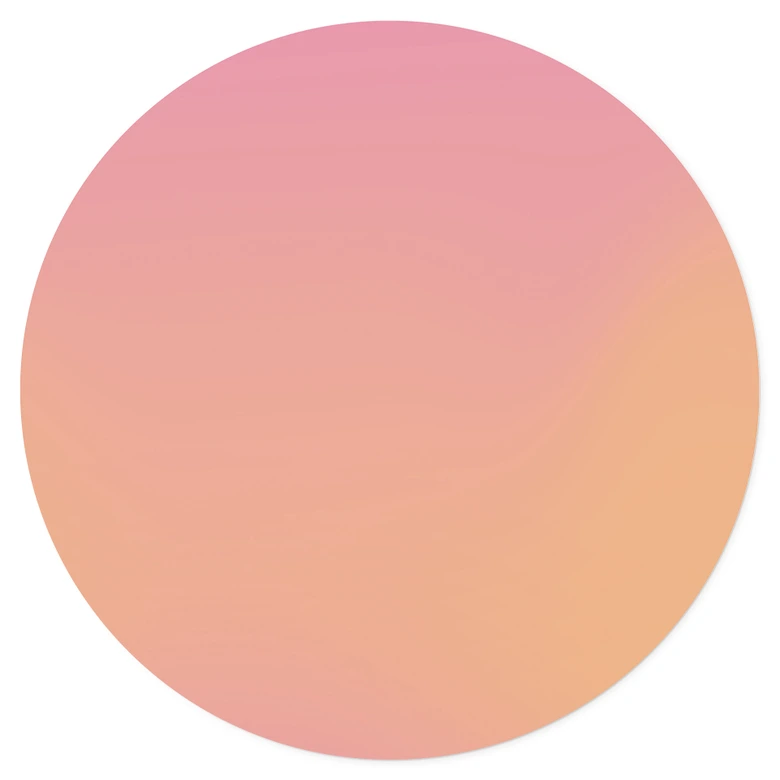 Wandtattoo Ombre - Himbeer-Eis - Rund 