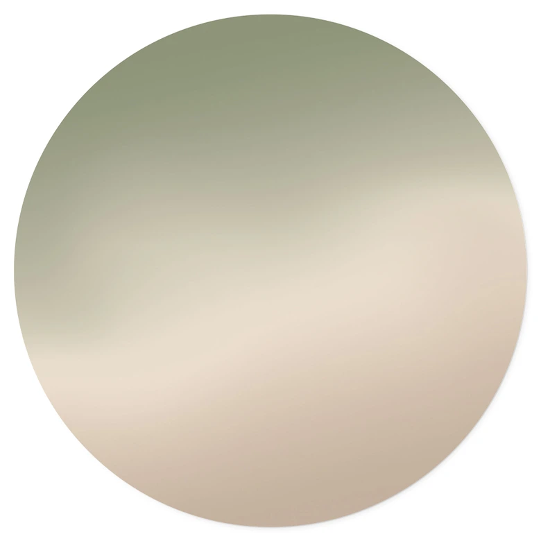 Wandtattoo Ombre - Waldnebel - Rund 