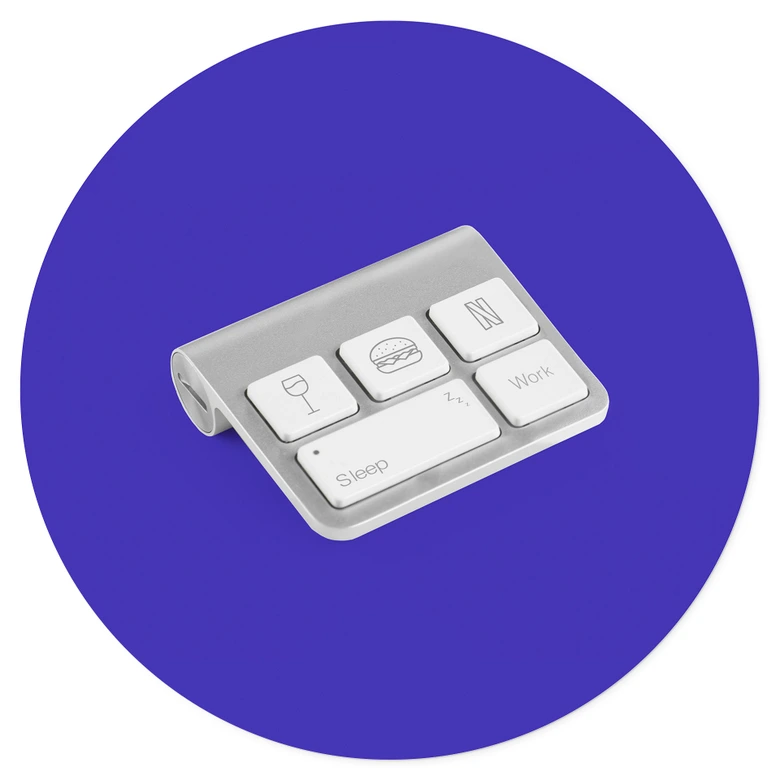 Vinilo decorativo Teclado de la vida - Pozdniakov - Redondo 