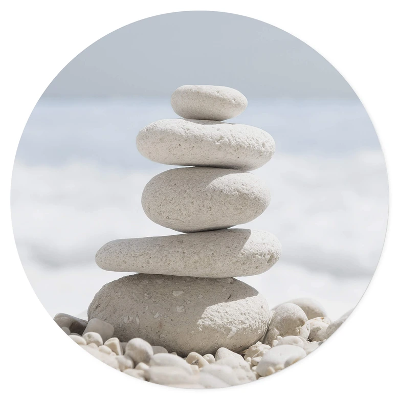 Wandtattoo Steine am Meer - Rund 