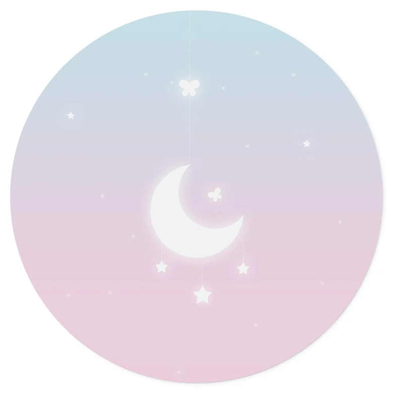 Wall sticker Thai - Moonlight magic in the starry sky - Round 