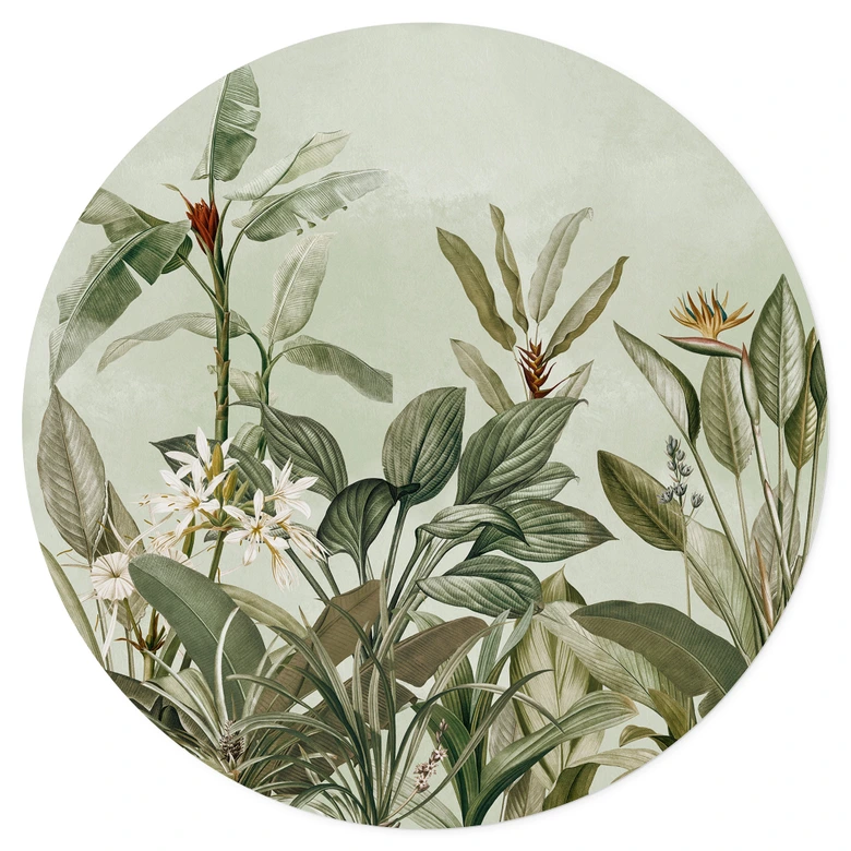 Wandtattoo Tropische Botanik - UN Designs - Rund 