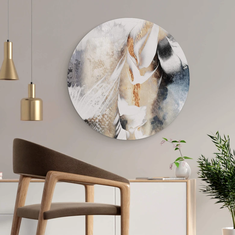 Alu-Dibond Wall Circle Fredriksson - Abstract Peace of Mind 