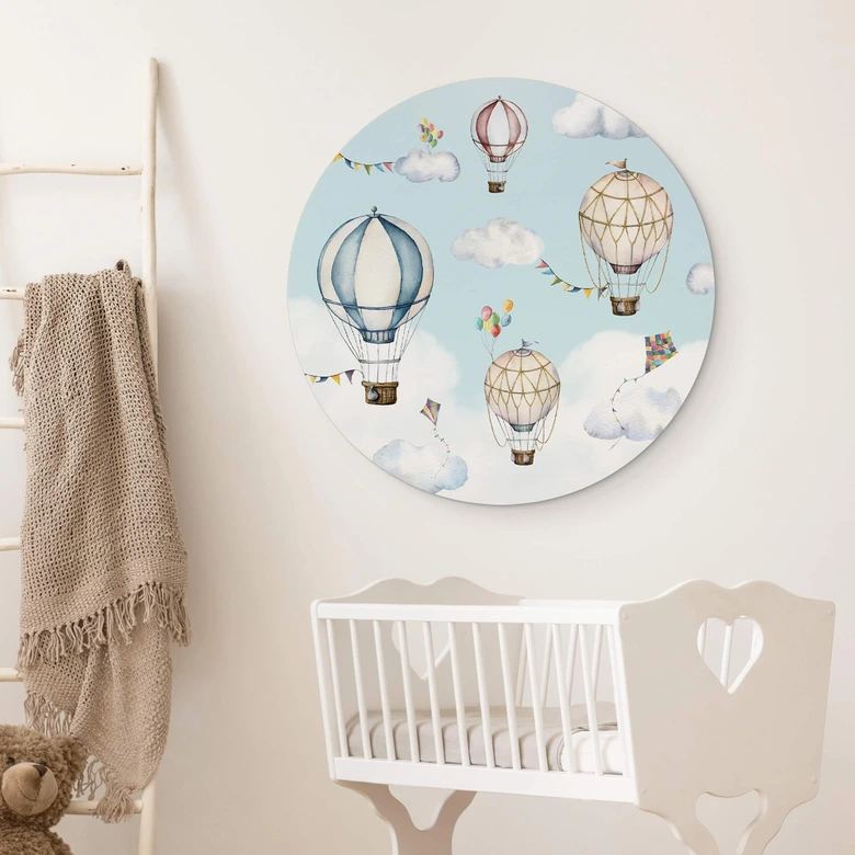Alu-Dibond Oliver Robins - Ballon Bonanza - Rund 