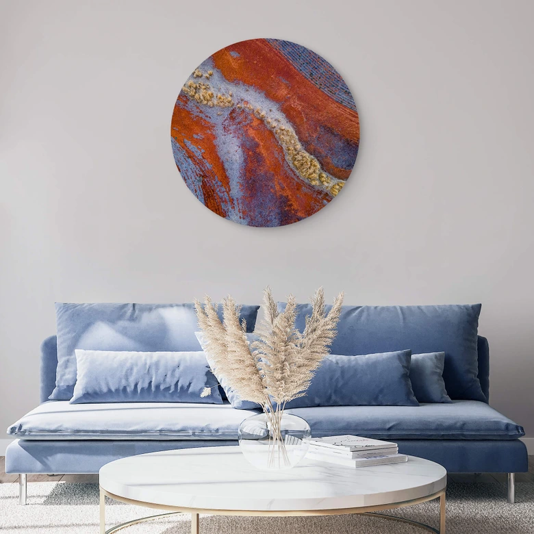 Alu-Dibond McConaghy - Geheimnisvolle Landschaft - Rund 