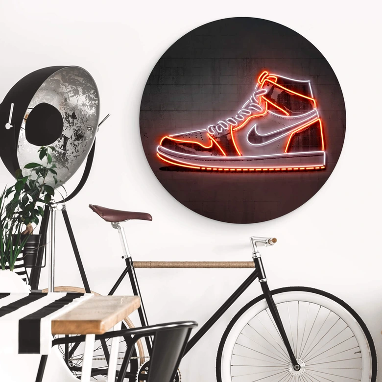 Alu-Dibond Mielu - Sneaker - Rund 