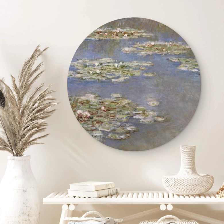 Alu-Dibond Monet - Seerosen 1905 - Rund 