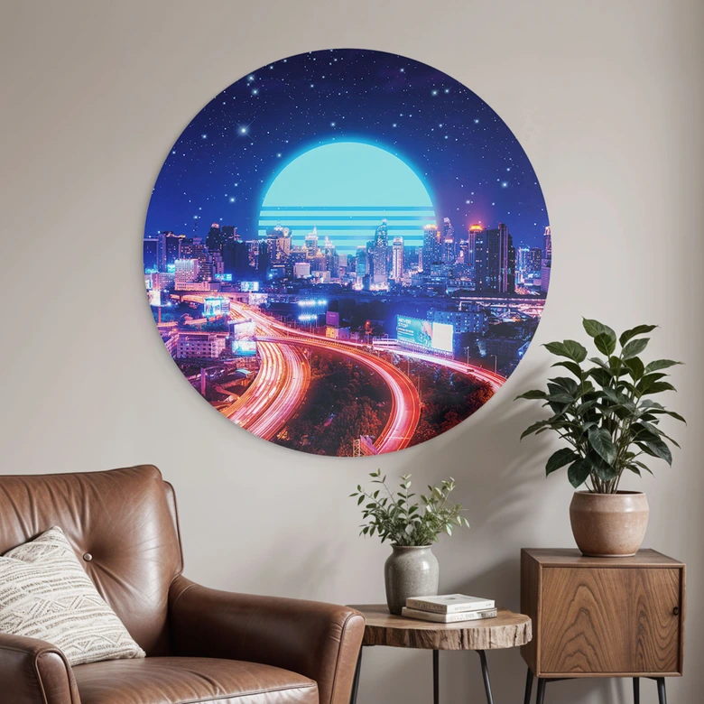 Dibond Wanddecoratie Cyberstad Bangkok - Takkar 