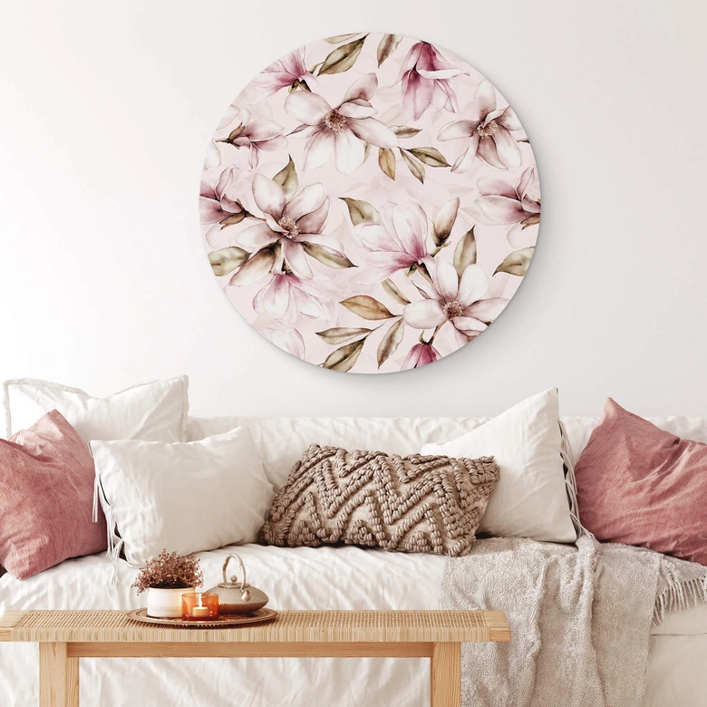 Alu-Dibond UN Designs - Soft Magnolia - Rund 