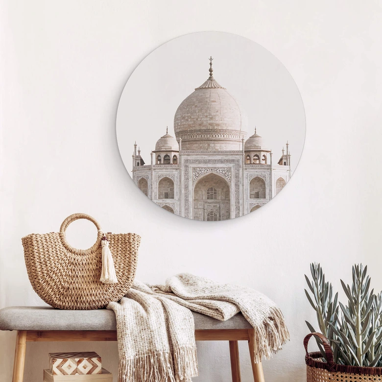 Alu-Dibond Annie - Taj Mahal - Rund 