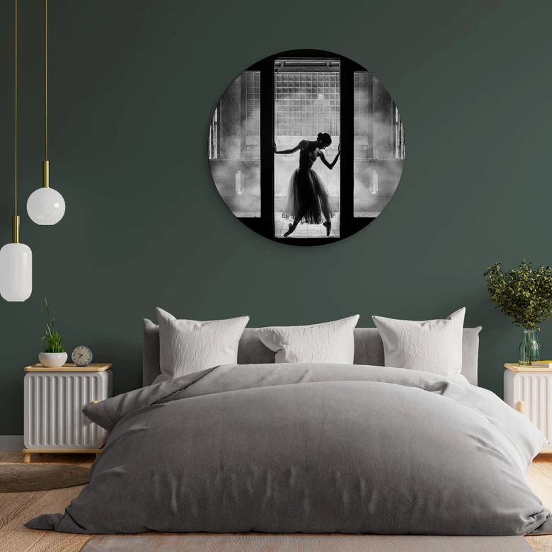 Alu-Dibond Wibisono - Die Ballerina - Rund 