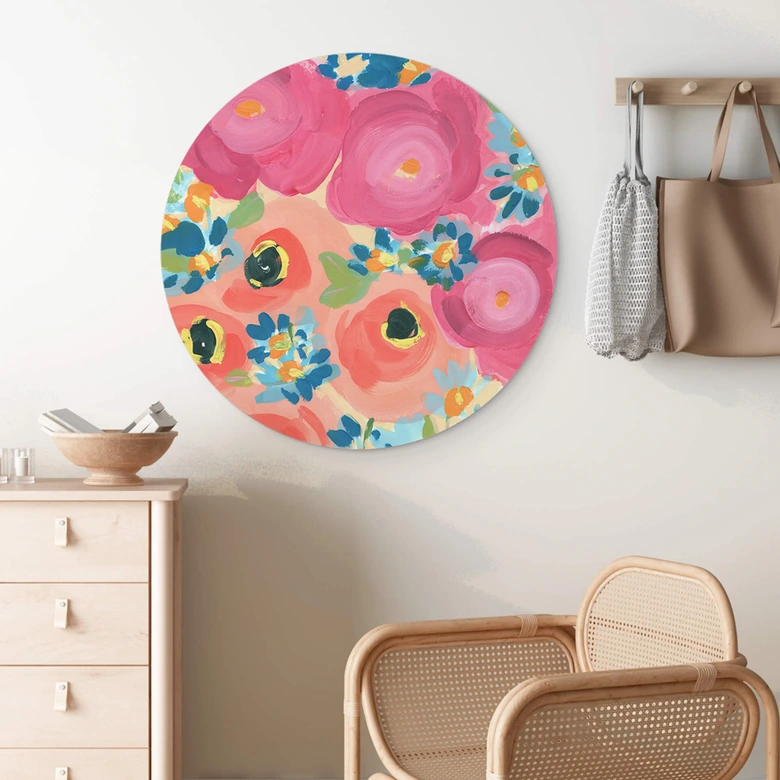 Wandcirkel Zwara - Bright Flowers 
