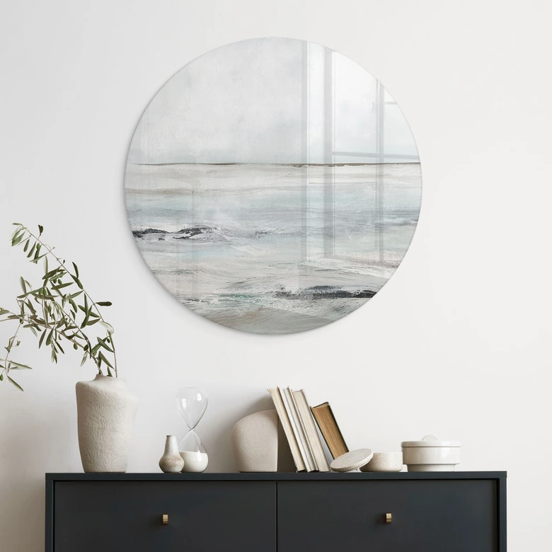 Tableau sur verre Vagues à Sandy Bay - Hobday 