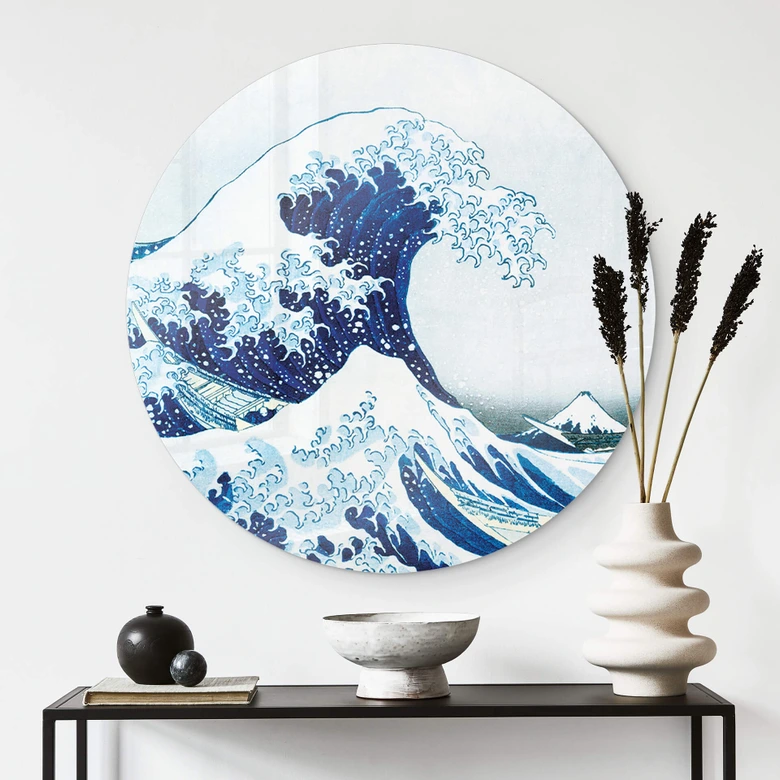Tableau sur verre Hokusai - La Grande Vague 