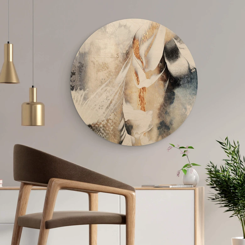 Holzbild Fredriksson - Seelenruhe - Rund 