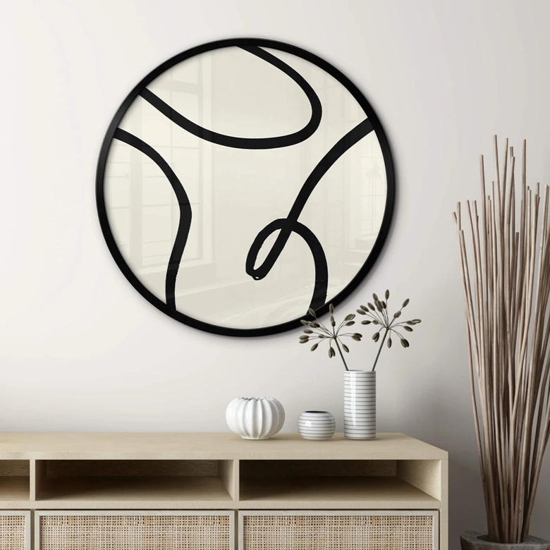 Poster rond 1X Studio - Curvy Abstraction 