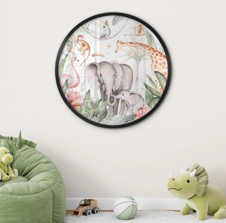 Poster Afrikaanse dieren in het regenwoud - Kvilis 