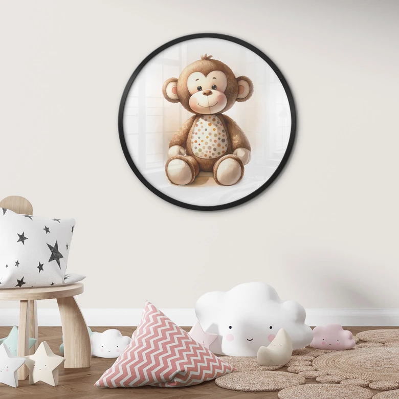 Poster Kleiner Affe - Magnusson - Rund 