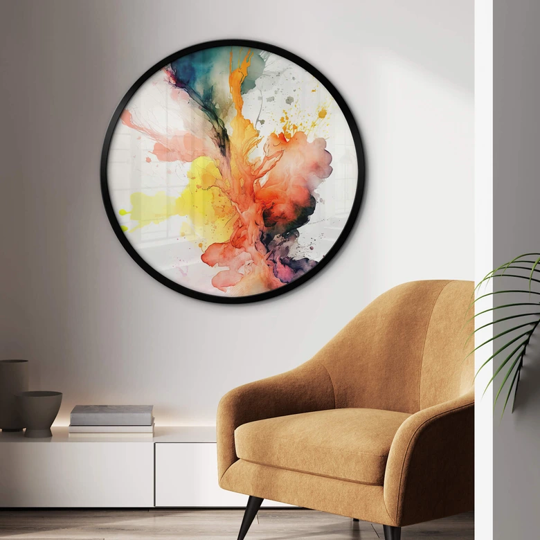 Plakat Mauro - Magia eksplozji kolorów - Okrągły 