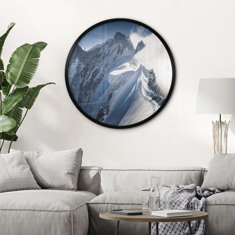 Poster Top van de Mont Blanc - Nienartowicz - Rond 