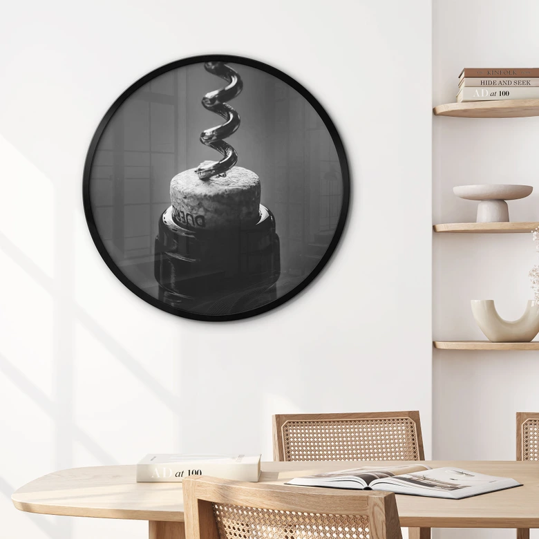 Poster Wijn met kurkentrekker - Pictufy Studio 