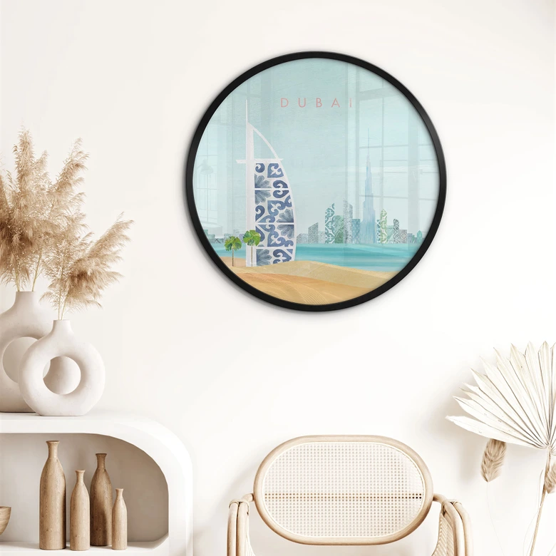 Plakat Dubai Beach - Burj Al Arab - Rivers - Rundt 