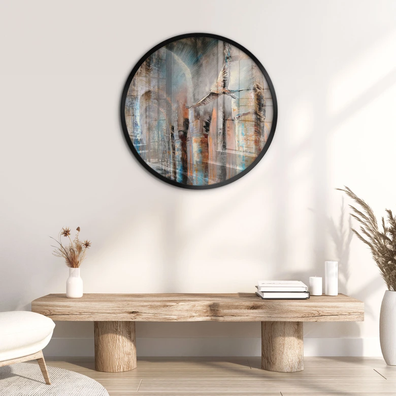 Poster Flyg genom arkadhallarna - Schmucker - Rund 