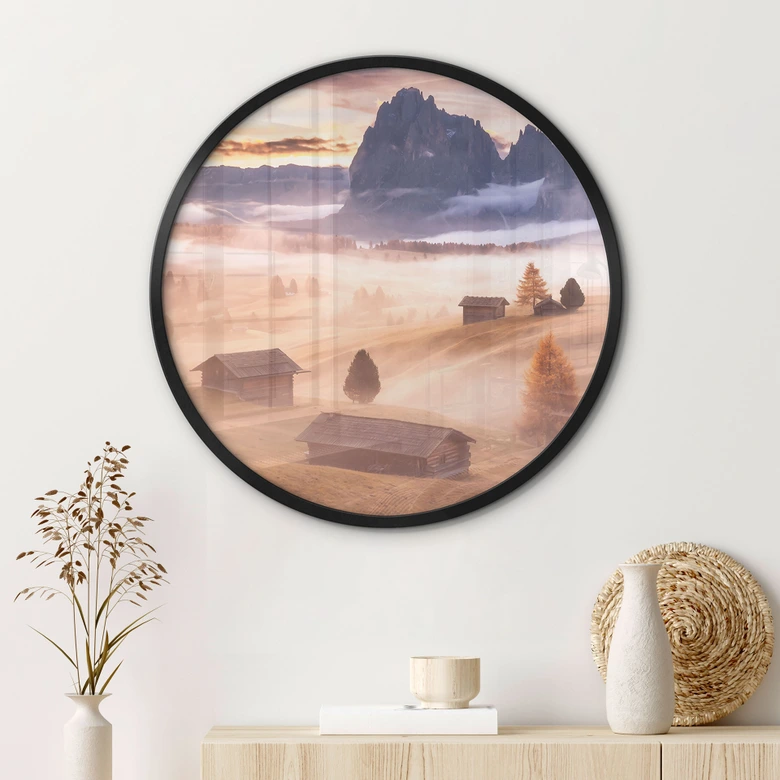 Poster Höstdimma i Alperna - Selagea - Round 