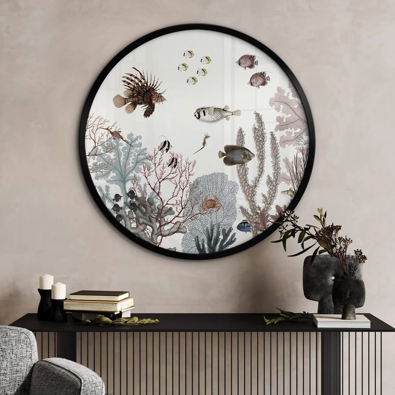 Póster Sir Edward - Arrecife rugiente - Redondo 