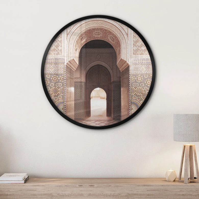 Poster Orientalisches Tor mit Mosaiken - Sisi & Seb - Rund 