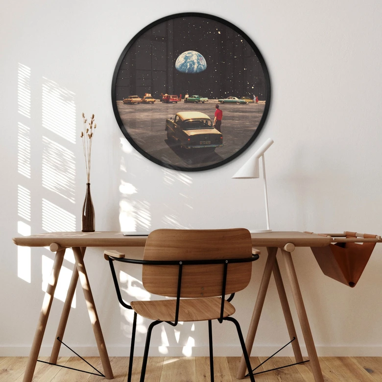 Plakat przedstawiający Ziemię z kosmosu - Taudalpoi - Round 