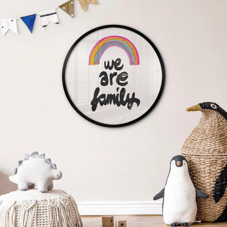 Poster We are family - Treechild - Rund 