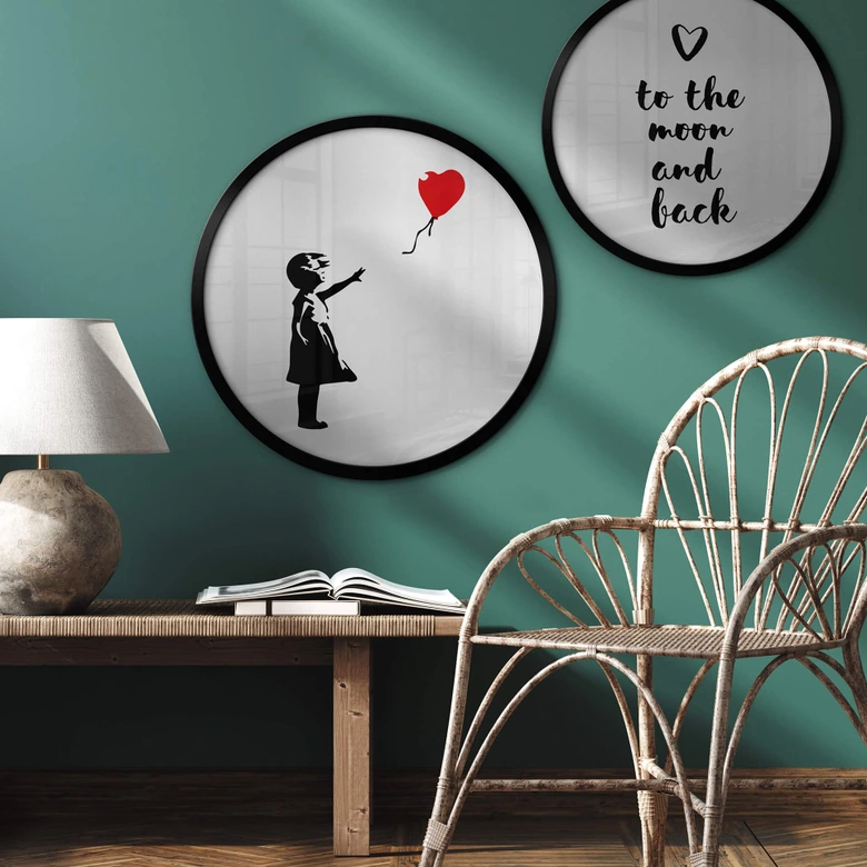 Plakat Banksy - Girl with the red Balloon 