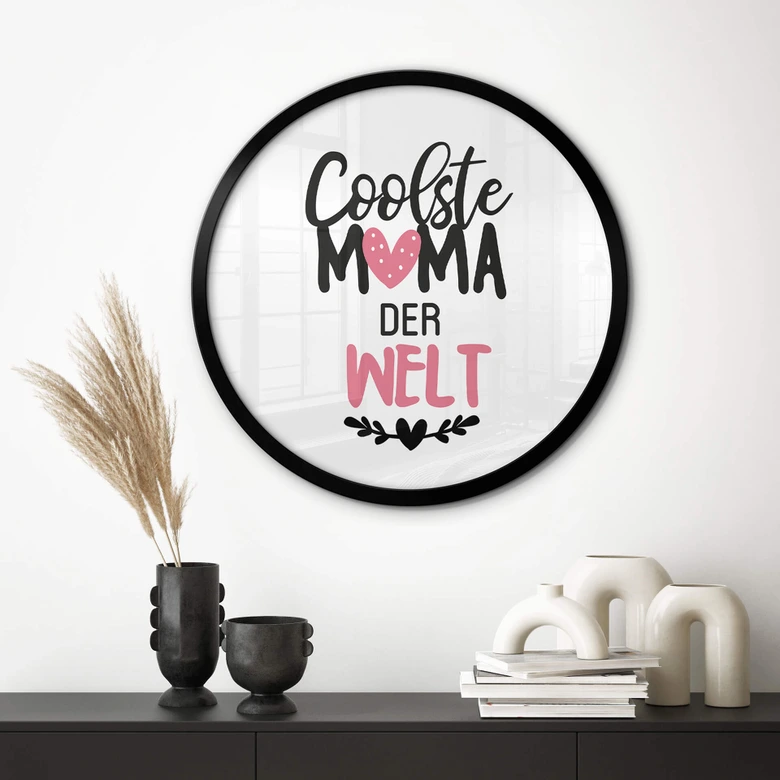 Poster Coolste Mama der Welt - Rund 