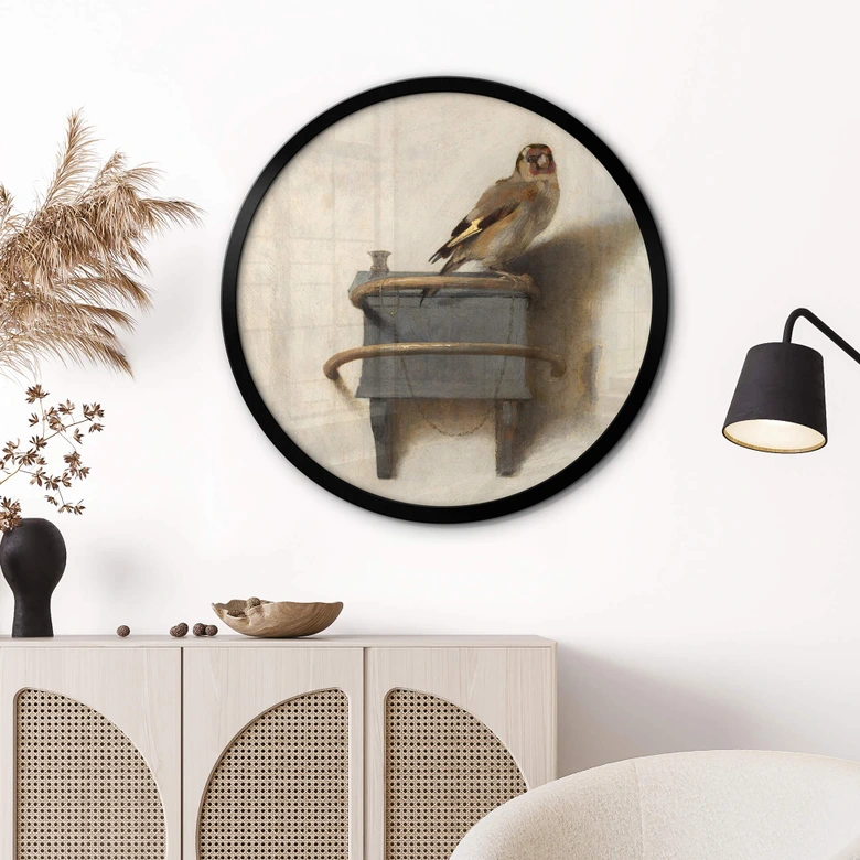 Plakat Fabritius - Szczygieł - okrągły 