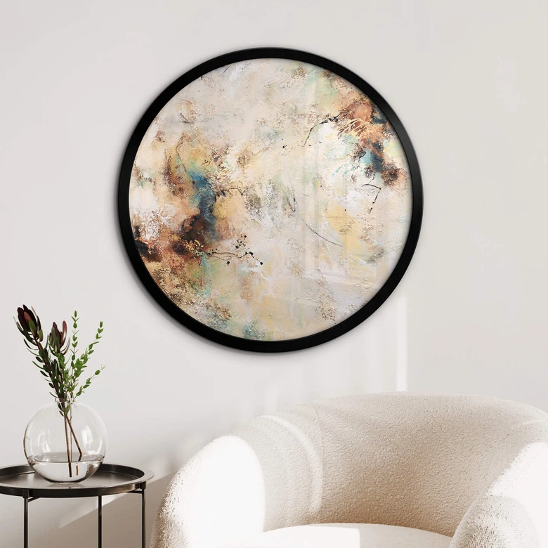 Poster Fedrau - Harmonie | Abstrakte Kunst - Rund 