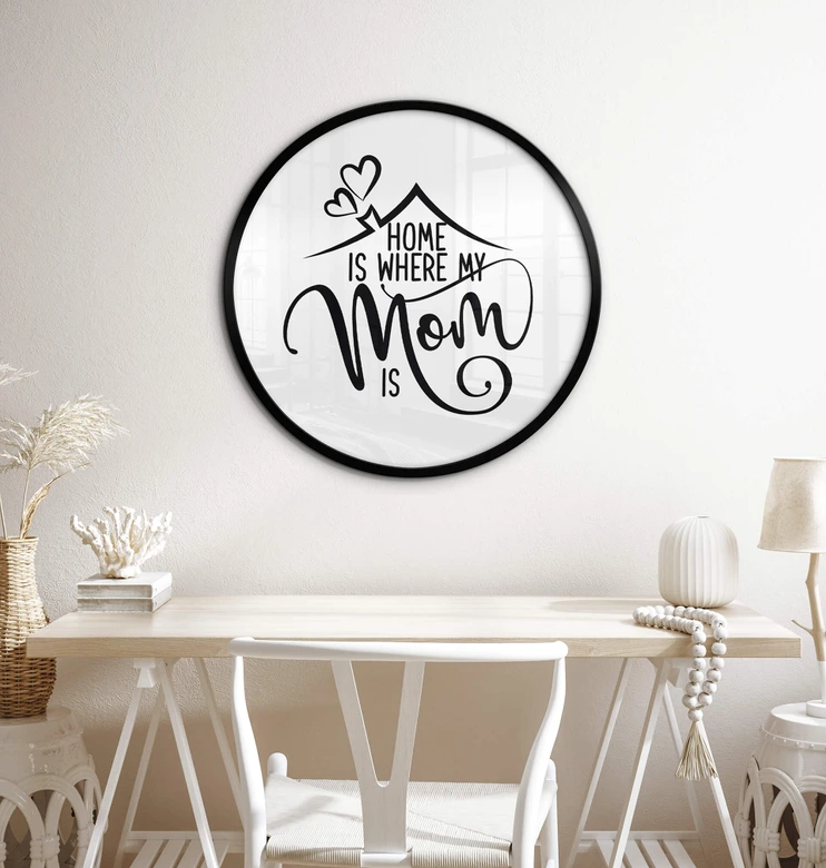 Poster Hemma är där min mamma är - Round 