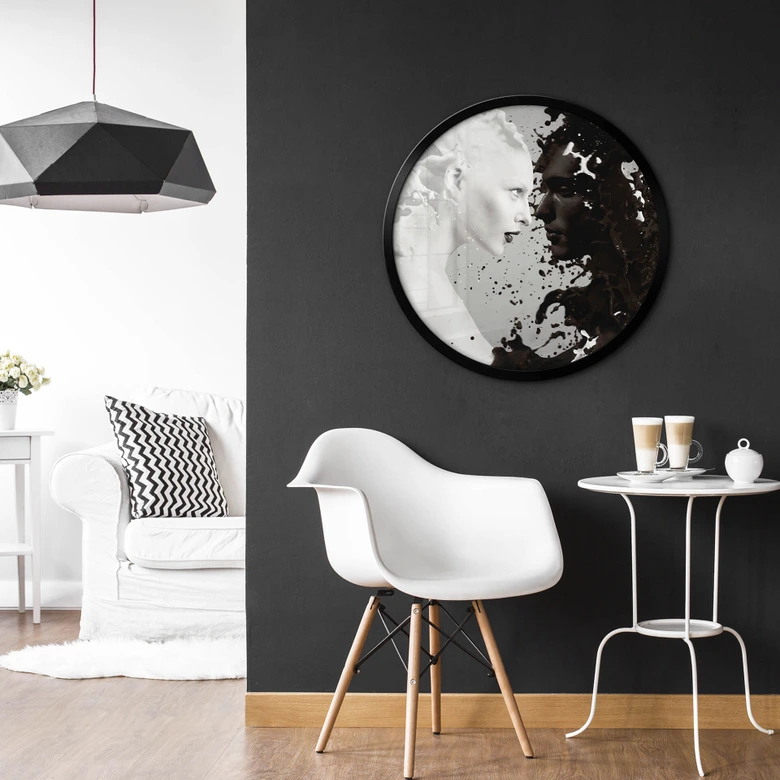 Poster Milk & Coffee - Rund 