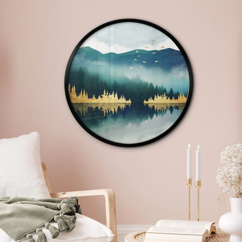 Ronde Poster SpaceFrog Designs - Ochtendrust 