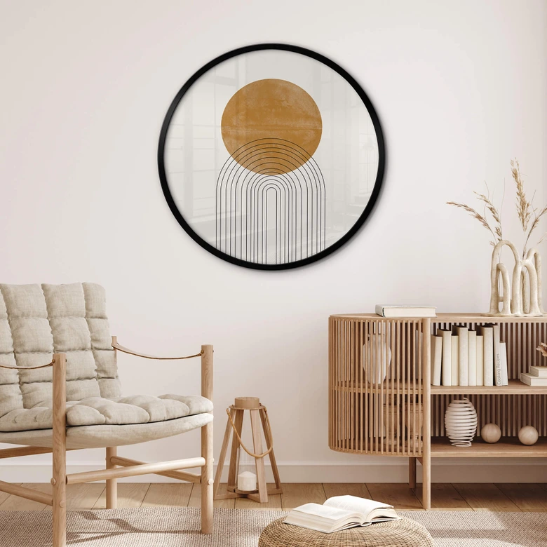 Poster The Miuus Studio - Abstract Flow - Rund 